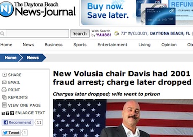 News-Journal Dec. 6 story on Jason Davis